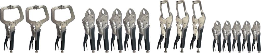 Lot 16 pinces étaux CLAS OM 8069